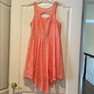 Peach sleeveless dress
